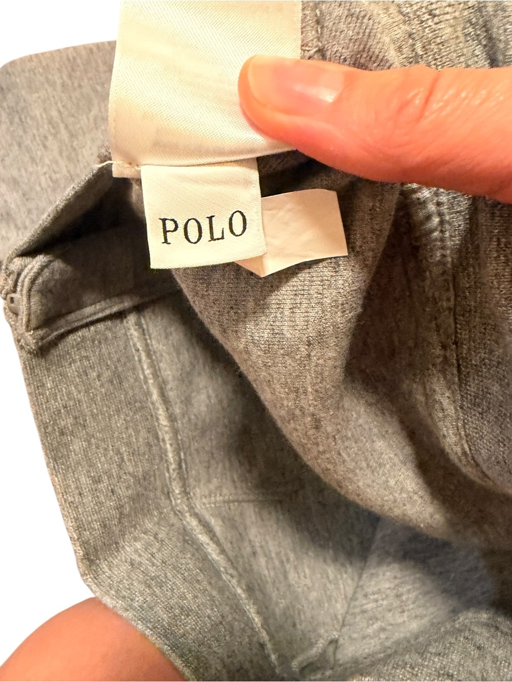 Polo by Ralph Lauren Boys' Light Gray Zip Hoodie with Embroidered Pony Size 7 - Picture 6 of 10